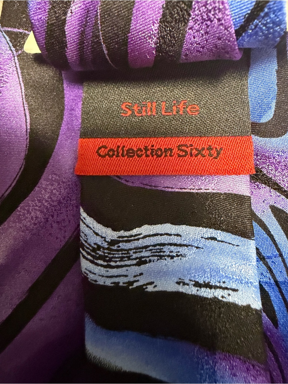NEW! J. Garcia Still Life Silk Tie - Picture 4 of 4